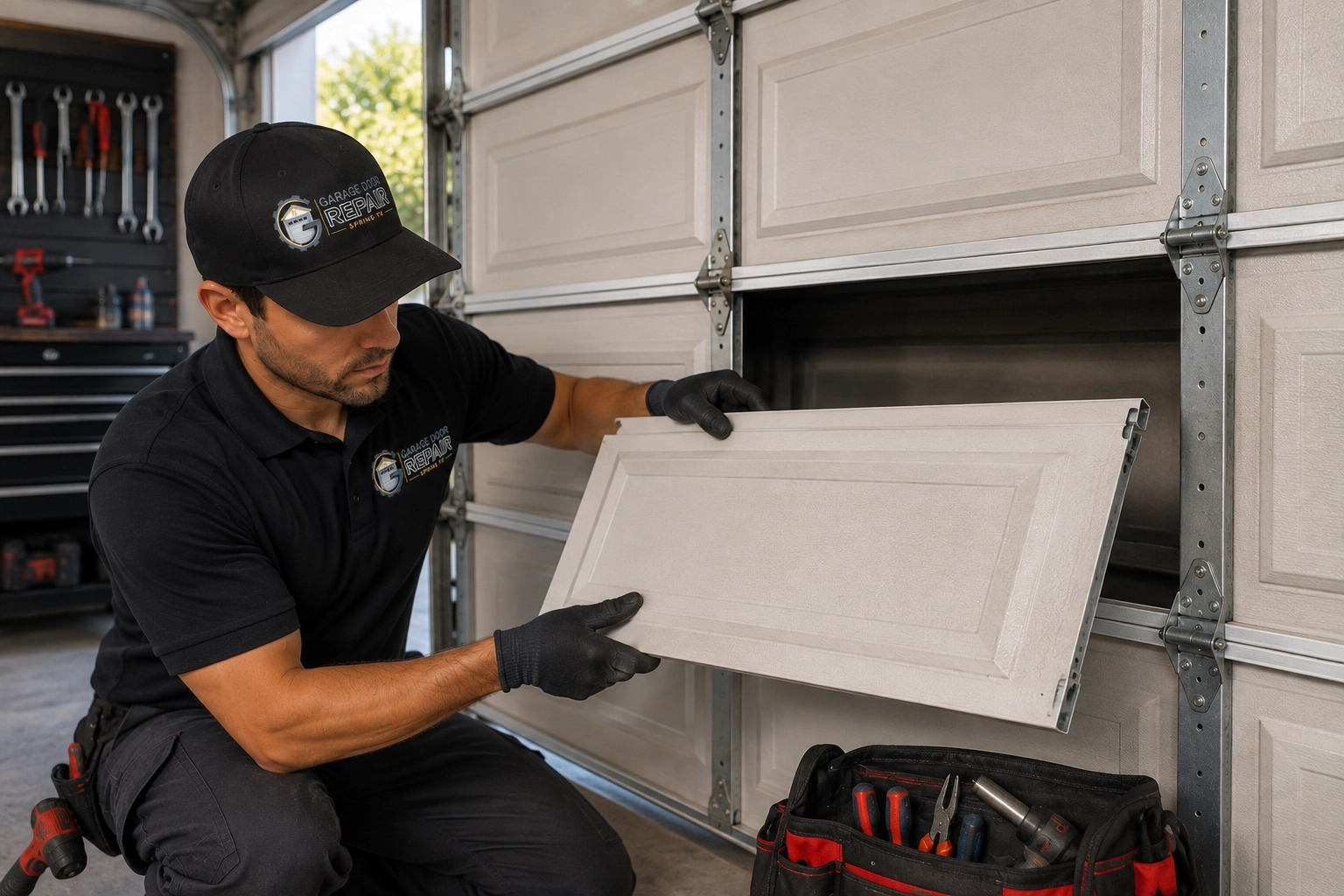 Garage Door Panel Repair and Restoration